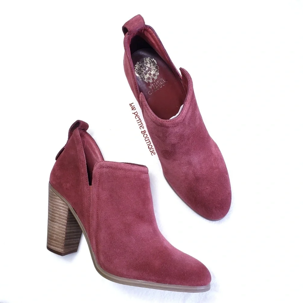 Vince Camuto Francia Sedona Suede Booties sz 11